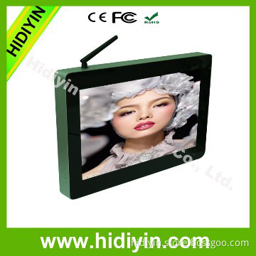 13.3 Inch motion sensor networking lcd taxi headrest advertising